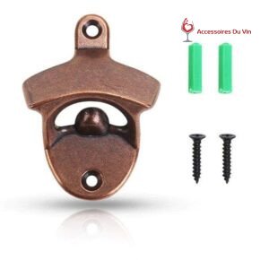 décapsuleur mural en cuivre