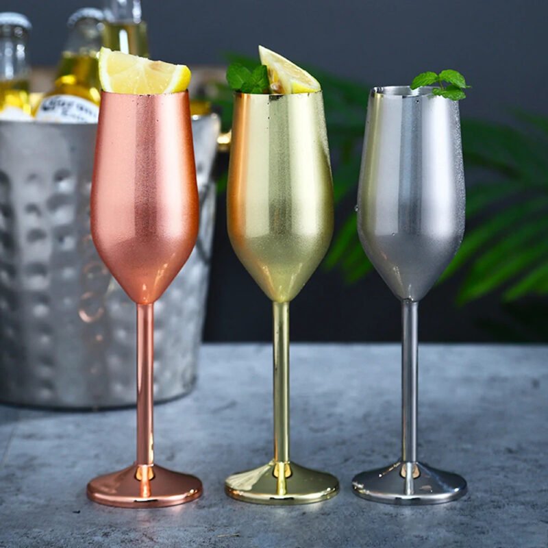 Flûte à Champagne en Acier Inoxydable – Image 3