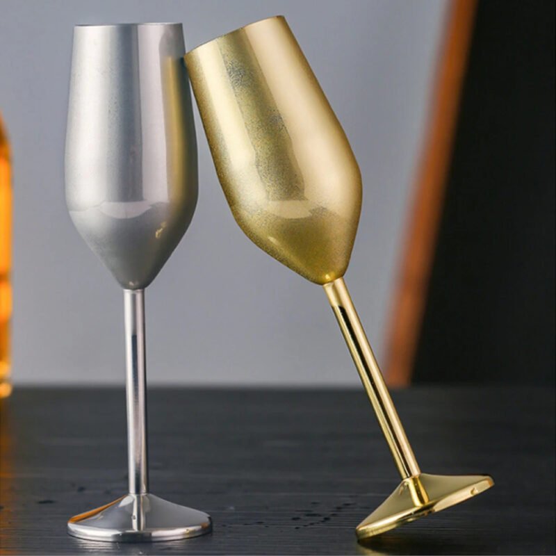 Flûte à Champagne en Acier Inoxydable – Image 2