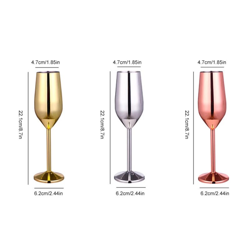 Flûte à Champagne en Acier Inoxydable – Image 4