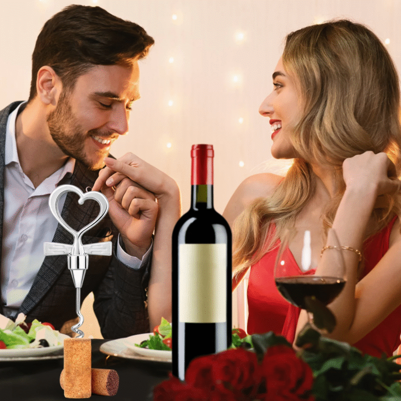 Tire-bouchon en forme de coeur