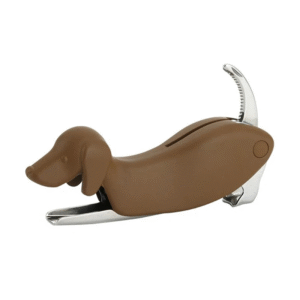 Tire-bouchon original en forme de teckel marron