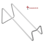 porte-bouteille inox vu de côté en fond blanc