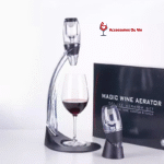 aérateur de vin détachable posé sur la table avec filtre intégré