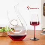 Carafe à décanter Spiralux design spiralé vue latérale