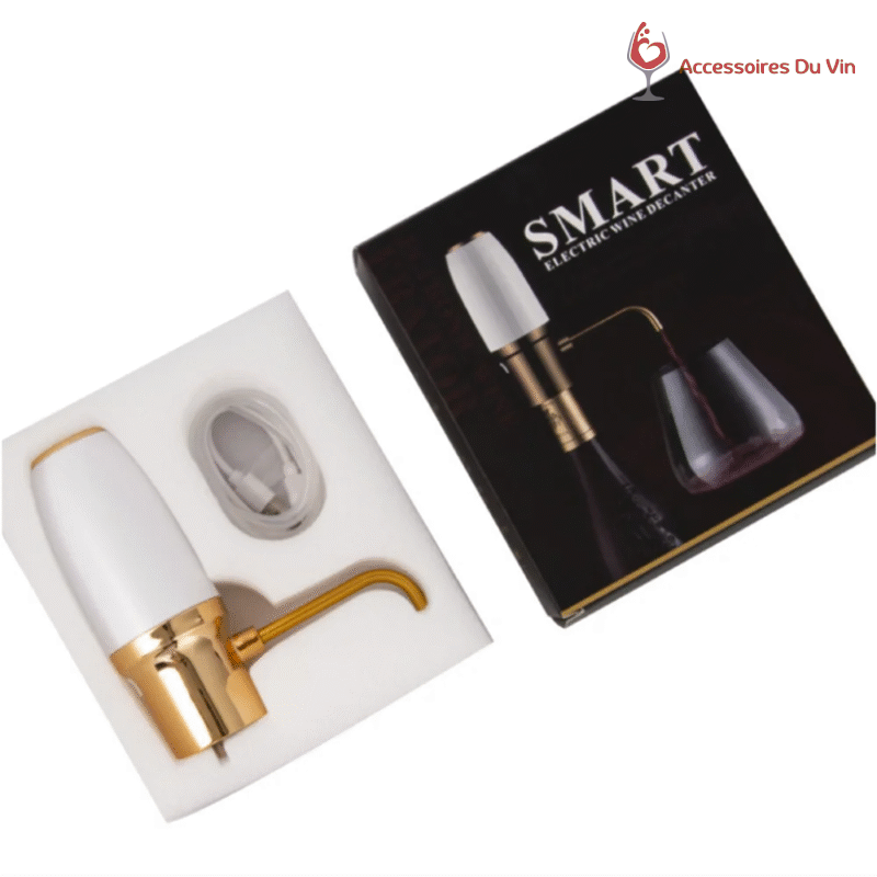 Coffret aérateur vin électrique