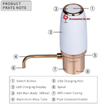 Schéma de l'aérateur à vin electrique