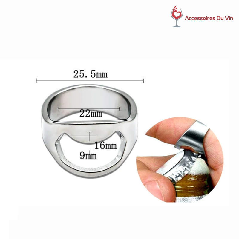 dimension bague ouvre bouteille