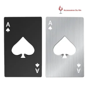 décapsuleur original as de pique noir mat ou argent