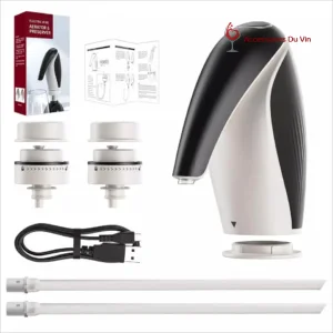 aerateur de vin electrique aeropulse noir kit complet