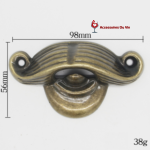 Décapsuleur mural moustache or dimension