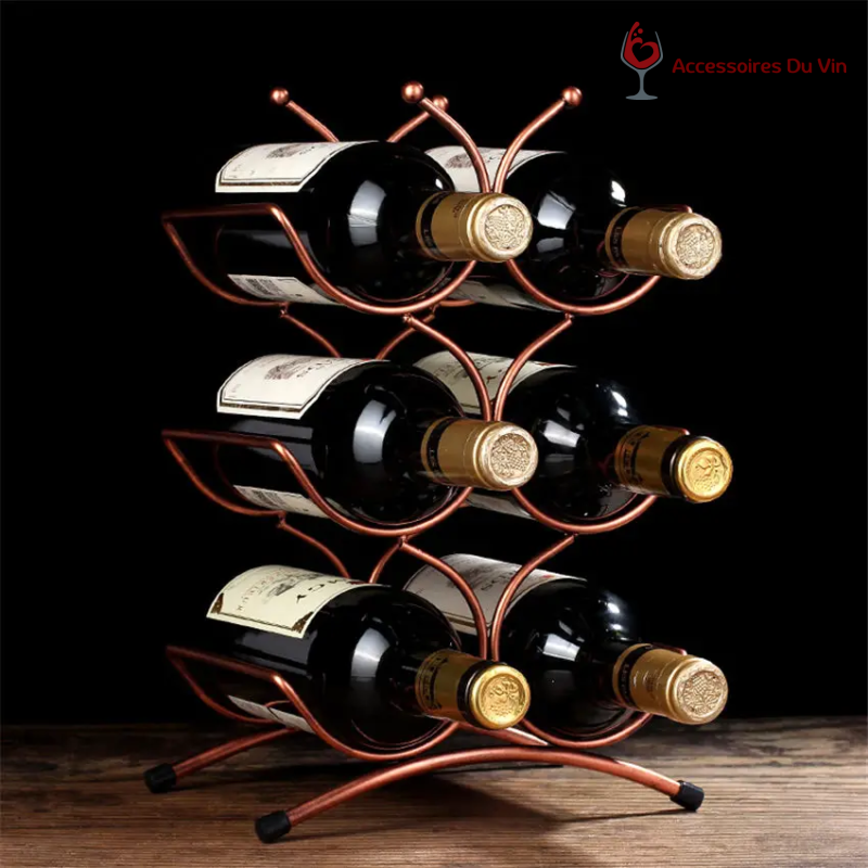 Porte-bouteille métal verticalis avec bouteilles
