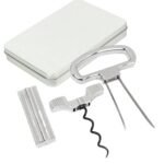 Tire-bouchon_bilame_premium_2.jpg Tire-bouchon bilame 2 lames lot 3 couleurs acier sur fond blanc