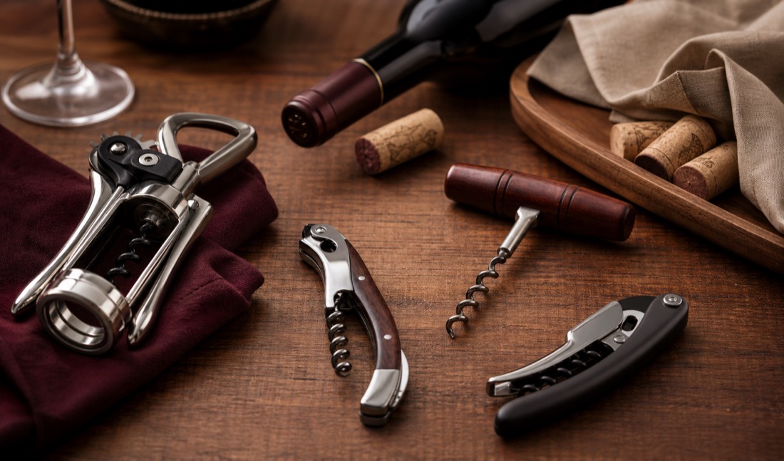 Accessoires pour ouvrir une bouteille de vin