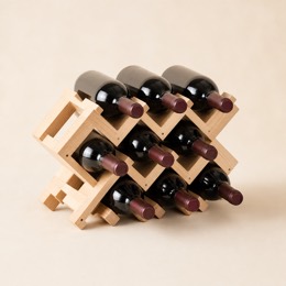 Porte bouteilles en bois